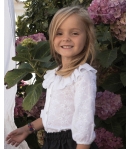 Blusa bordada blanca Mia y Lia