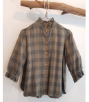 Blusa cuadros verde Mia y Lia