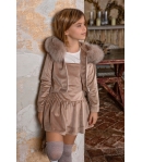 Pichi velvet beige Tinsel Bella Bimba