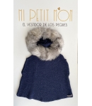 Capa Amatista Marino capucha pelo natural  Bella Bimba