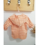 Camisa cuadros naranja MIA Y LIA