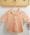 Camisa cuadros naranja MIA Y LIA