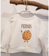Sudadera blanca FRIENDS MIA Y LIA