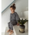 Blusa cuadros vichy negro MIA Y LIA