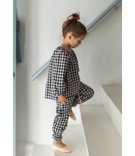 Pantalón cuadros vichy negro MIA Y LIA