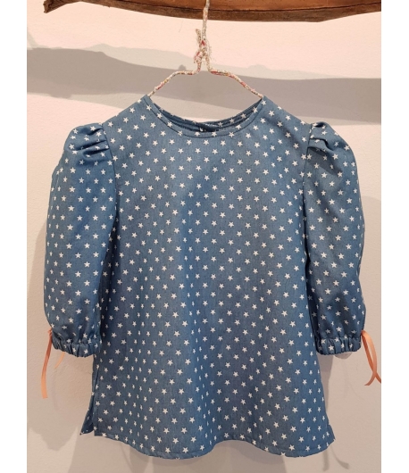 Blusa estrellas denim MIA Y LIA