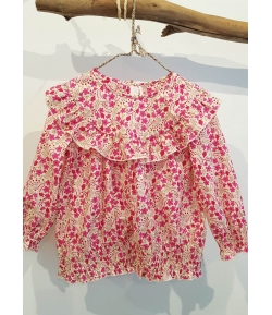 Blusa fucsia liberty volante MIA Y LIA