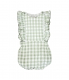 Pelele cuadros vichy verde SICILIA EVE CHILDREN