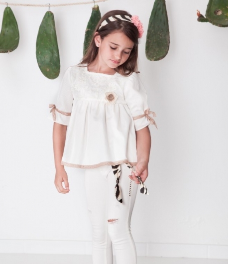 Blusón beige SAUVAGE YOUNG & CHIC KAULI