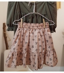Falda nude estampado flores MIA y LIA