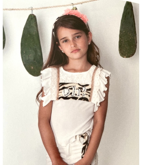 Camiseta beige SAUVAGE KAULI