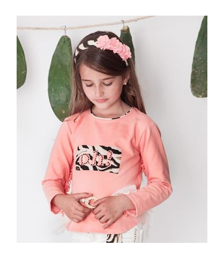 Sudadera niña coral SAUVAGE KAULI