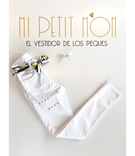 Pantalón vaquero blanco DOLCE VITA KAULI