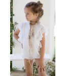 Mono plumeti blanco faralae LLITIA POUPEES BY BELLA BIMBA