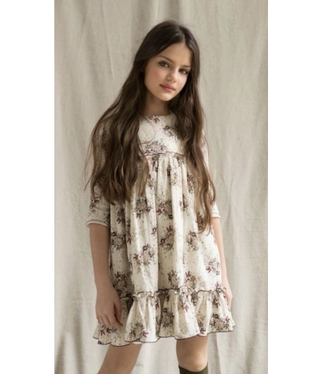 Vestido bambula midi flores BINDUL BELLA BIMBA