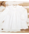 Blusa blanca puntilla MIA Y LIA