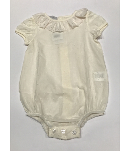 Body marfil manga corta Love