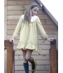 Vestido cuadros vichy mostaza CURRY EVE CHILDREN