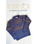 Jersey cenefas azulón ENOL BELLA BIMBA