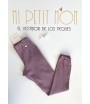 Pantalón jogger berenjena DEMETER POUPEES BELLA BIMBA