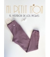 Pantalón jogger berenjena DEMETER POUPEES BELLA BIMBA