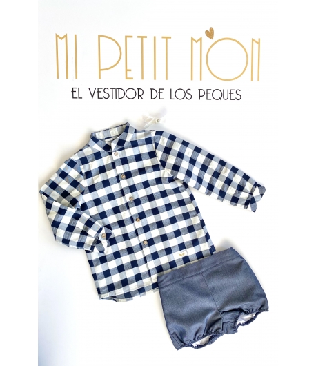 Conjunto niño camisa cuadros y bombacho CARINA MOKKA