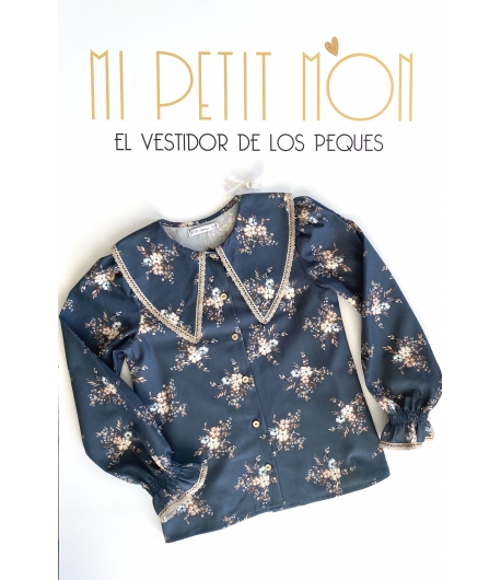 Blusa flores PETROLEO EVE CHILDREN