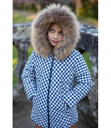 Abrigo acolchado espiga vichy negro LA MARTINICA BY MARIA SOBRINO