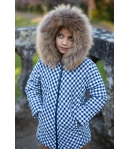 Abrigo acolchado espiga vichy negro LA MARTINICA BY MARIA SOBRINO