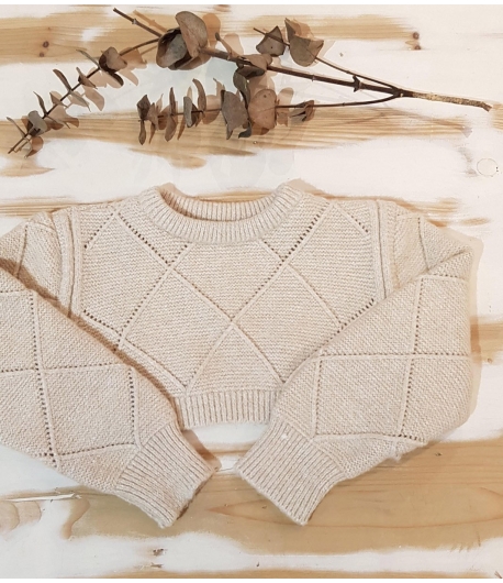 Jersey corto calado arena MIA Y LIA