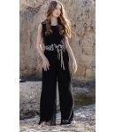 Mono plisado volantes negro HABIBA de BELLA BIMBA