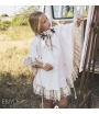 Vestido poncho bolillo ENYD de BELLA BIMBA
