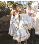 Vestido poncho bolillo ENYD de BELLA BIMBA