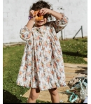 Vestido estampado flores naranjas de MIA y LIA