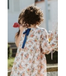 Vestido estampado flores naranjas de MIA y LIA