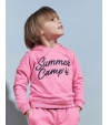 Sudadera niño rosa fluor SUMMER CAMP de EVA CASTRO