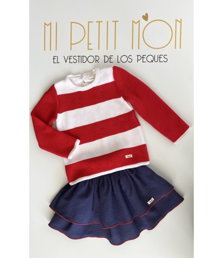 Jersey rayas niña CARACOLA de MOKKA