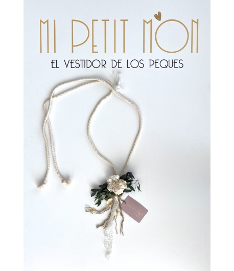Collar cordón flor de BELLA BIMBA