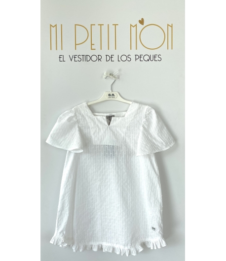 Kaftan plumeti blanco de JOSE VARON