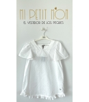 Kaftan plumeti blanco de JOSE VARON