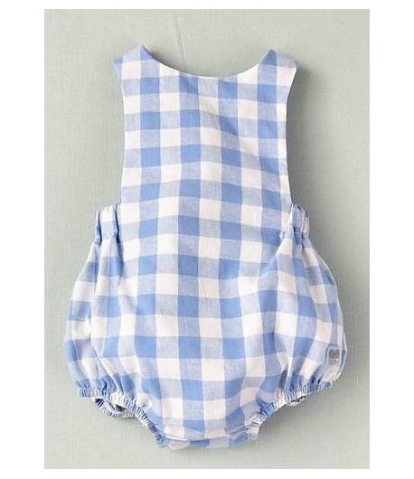 Pelele azul cuadros de JOSE VARON