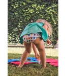 Conjunto niña de vestido y culetín ACUARELAS de JOSE VARON