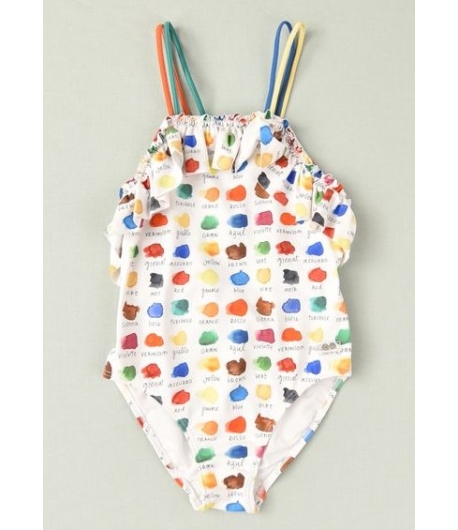 Bañador niña ACUARELAS de JOSE VARON