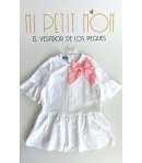 Caftán blanco bordado ESTRELLA FUGAZ de LA MARTINICA BY MARIA SOBRINO