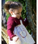 Chaqueta niña corta granate RUBI de LA MARTINICA BY MARIA SOBRINO