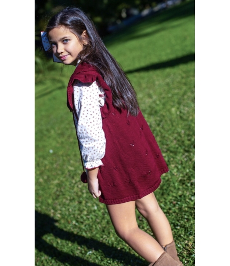 Chaleco niña punto RUBI de LA MARTINICA BY MARIA SOBRINO