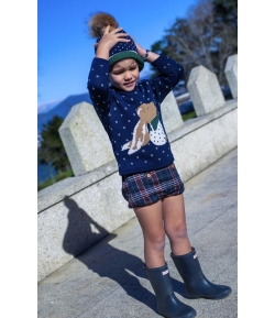 Conjunto niño de camisa, bombacho y jersey conejo BUGS de LA MARTINICA by MARIA SOBRINO