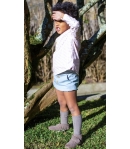 Conjunto niño de camisa cuadros, bombacho y jersey listas BLAU Y ROSA de LA MARTINICA BY MARIA SOBRINO