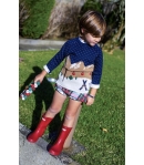 Conjunto niño de  camisa, bombacho y jersey Estación  ASPEN de LA MARTINICA BY MARIA SOBRINO