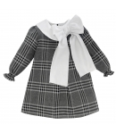 Vestido cuadros lazada blanca de EVE CHILDREN
